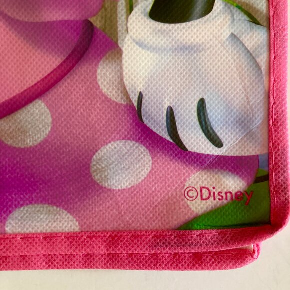 Disney Minnie Mouse Shopper Tote Bag Grocery Beach Shopping Bow Dots Pink - Picture 6 of 8
